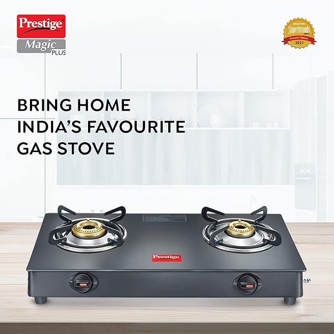 MAGIC PLUS GTMP-02 (2 BURNER)(GLASSTOP)(40398) - GAS STOVE - PRESTIGE ...